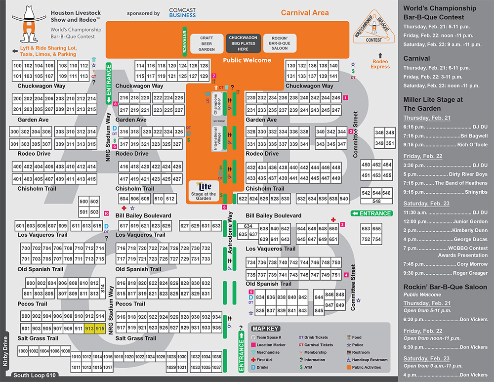 2019 WCBBBQ Map